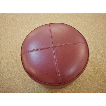 IDC OTSUKA/大塚家具 スツール 5089 丸 革ディープRED (ディープレッド)【返品不可商品】