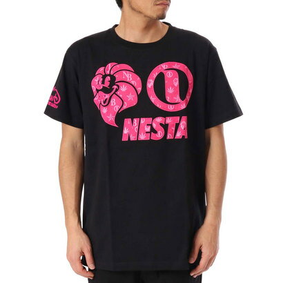 ネスタブランド Nesta Brand モノグラムピンクTEE （クロ）