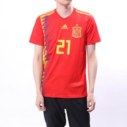 アディダス adidas メンズ サッカー/フットサル ライセンスシャツ スペイン代表 ホームレプリカユニフォーム(シルバ) CX5355通販 サッカー 用品 セール