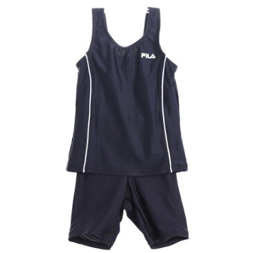 フィラ FILA ジュニア 水泳 スクール水着 メクレ防止機能付 タンキニ 女児用 125686【返品不可商品】