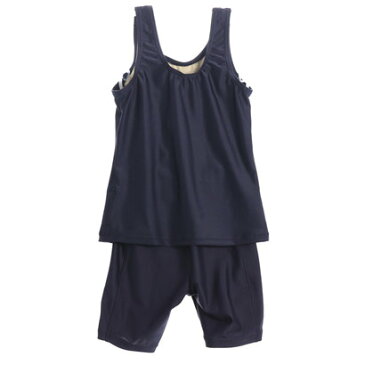 フィラ FILA ジュニア 水泳 スクール水着 メクレ防止機能付 タンキニ 女児用 125686【返品不可商品】