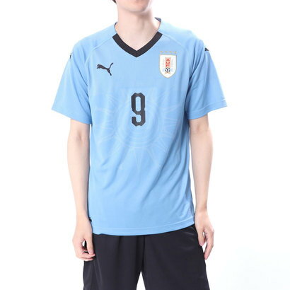 プーマ PUMA メンズ サッカー/フットサル ライセンスシャツ ウルグアイ ホーム レプリカ SSシャツ(9番 スアレス) 8339537068セール サッカー 用品 セール