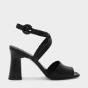 【アウトレット】スクエアトゥクリスクロスサンダル / SQUARE TOE CRISS CROSS SANDALS （Black）