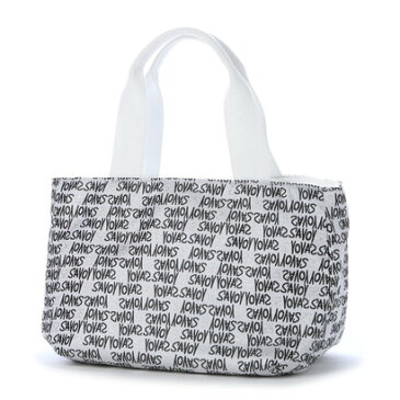 【アウトレット】サボイ SAVOY ジャガード織り・グラフィティロゴ柄のバッグ （ホワイト）