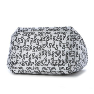 【アウトレット】サボイ SAVOY ジャガード織り・グラフィティロゴ柄のバッグ （ホワイト）