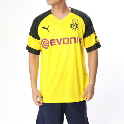 プーマ PUMA メンズ サッカー/フットサル ライセンスシャツ BVB SS ホーム レプリカシャツ 753310ネット注文 サッカー 用品 セール