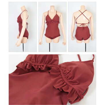 ティティベイト titivate ポイントフリルワンピース (カーキ)【返品不可商品】