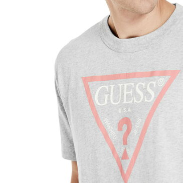 【アウトレット】ゲス GUESS Originals OVERSIZED TRIANGLE LOGO TEE （DUSTY GREY HEATHER）