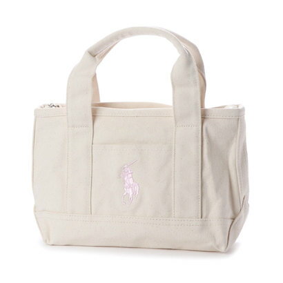 ポロラルフローレン POLO RALPH LAUREN SMALL TOTE （NATURAL）