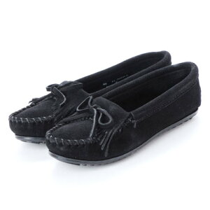 ミネトンカ Minnetonka KILTY Suede Moccasin Shoes （ブラック）