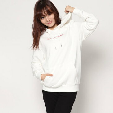 GUESS x Hello Kitty PATTERN TRIANGLE LOGO PULLOVER PARKA (BLACK) (ゲス × ハローキティ パターントライアングルロゴ プルオーバ