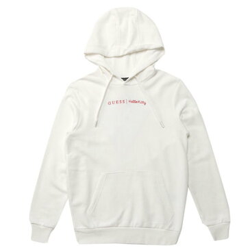 GUESS x Hello Kitty PATTERN TRIANGLE LOGO PULLOVER PARKA (IVORY) (ゲス × ハローキティ パターントライアングルロゴ プルオーバ