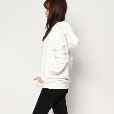 GUESS x Hello Kitty PATTERN TRIANGLE LOGO PULLOVER PARKA (PINK) (ゲス × ハローキティ パターントライアングルロゴ プルオーバー