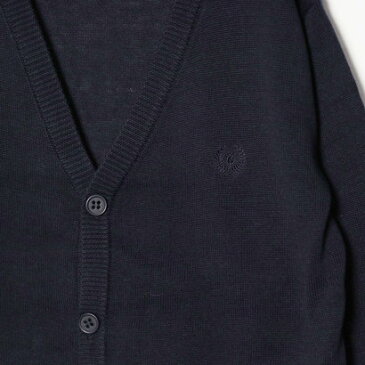コムサイズム COMME CA ISM 【洗える】シンプル Vネック カーディガン(140〜160cmサイズ)(ネイビー)