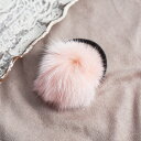 マ シェール コゼット ma chere cosette? ファーポンポンヘアゴム (ライトピンク)