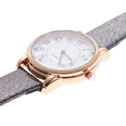 スマイルプロジェクト SMILE PROJECT 高級感のあるシェル風文字盤ウォッチ クリスタルカットガラスにラメ入りベルトの腕時計 BLK （BLK）