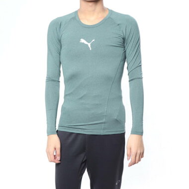 プーマ PUMA メンズ フィットネス 長袖コンプレッションインナー テック ライト LS ヘザー Tシャツ 517542