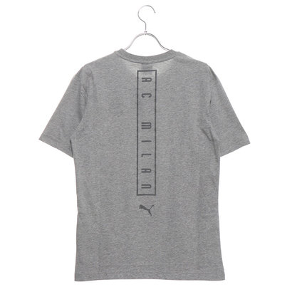 プーマ PUMA メンズ サッカー/フットサル 半袖シャツ AC Milan ファン スローガン Tee 762599 (グレー)ネット通販 サッカー 用品 セール