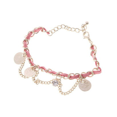 【アウトレット】【Kahiko】オーシャランレザーブレスレット ピンク