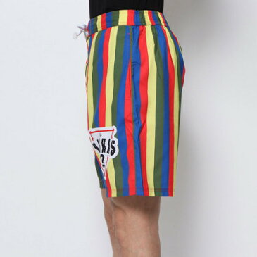 【アウトレット】ゲス GUESS GUESS x J BALVIN PRINTED LOGO SWIM SHORTS （STRIPES BLUE）