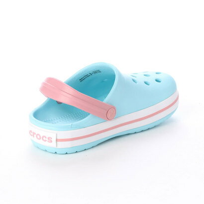 クロックス crocs 204537 クロックバンド キッズ （アイスブルー×ホワイト）