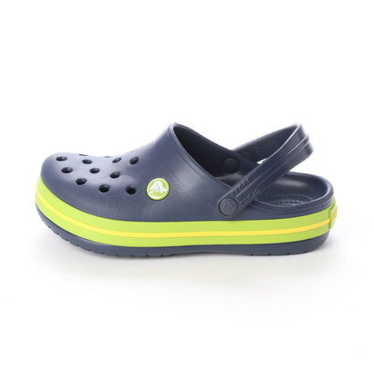 クロックス crocs 204537 クロックバンド キッズ （ネイビー×ボルトグリーン）