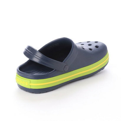 クロックス crocs 204537 クロックバンド キッズ （ネイビー×ボルトグリーン）