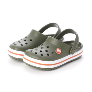 クロックス crocs 204537 クロックバンド キッズ (アーミーグリーン×B.シェンナ)