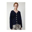 moussy GRASSKNITカーディガン ダークネイビー