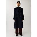 moussy MELTONLONGDUFFLEコート ネイビー