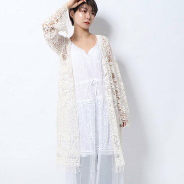 ゲス GUESS KITRA CROCHET DUSTER （WHISPER WHITE）