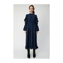 moussy LACERUFFLELONGドレス ネイビー