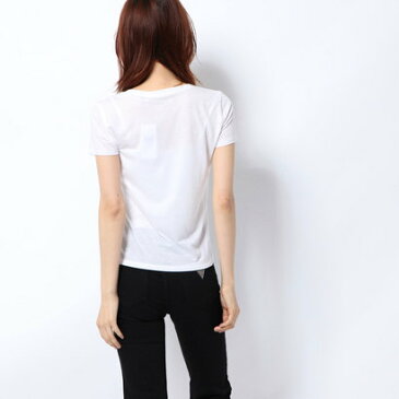 【アウトレット】ゲス GUESS SS RARE GEM BABY TEE （BRILLIANT WHITE）