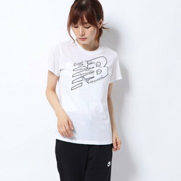 ニューバランス new balance レディース フィットネス 半袖Tシャツ ベーシック グラフィックショートスリーブクルーTシャツ AWT83144