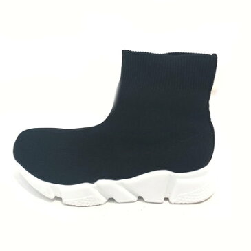 【軽量/厚底/スポーツ】着脱簡単/ミドル丈ソックススニーカー/ソックスブーツ〈2019AW SUGARSUGAR シュガーシュガー〉(BL)