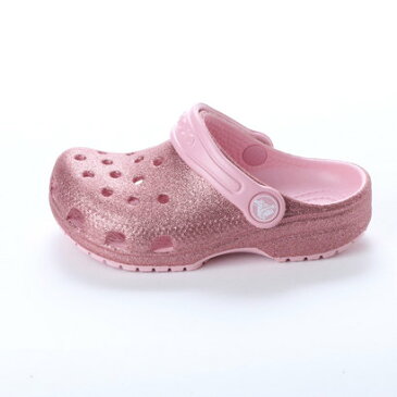 クロックス CROCS ジュニア (キッズ・子供) クロッグサンダル Classic Glitter Clog Kids 205441-682