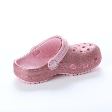 クロックス CROCS ジュニア (キッズ・子供) クロッグサンダル Classic Glitter Clog Kids 205441-682