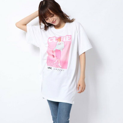 エックスガール X-girl X-girl x LABRAT CUTIE S/S TEE （WHITE）