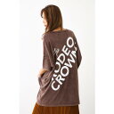 ロデオクラウンズワイドボール RODEO CROWNS WIDE BOWL 加工ニット ワンピース (ブラウン)