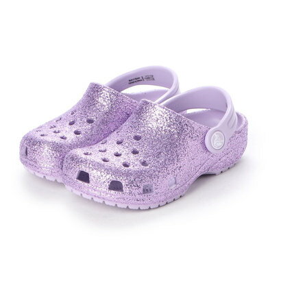 クロックス crocs クロッグサンダル Classic Glitter Clog K Lavender 205441-530