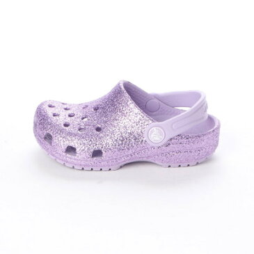 クロックス crocs クロッグサンダル Classic Glitter Clog K Lavender 205441-530