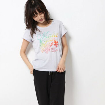 ティゴラ TIGORA レディース フィットネス 半袖Tシャツ TR-3F2609TS モク