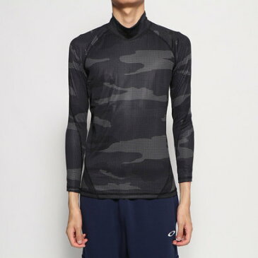 アディダス adidas メンズ フィットネス 長袖コンプレッションインナー ALPHASKIN TEAM CAMO モックネックロングスリーブTシャツ EI6862