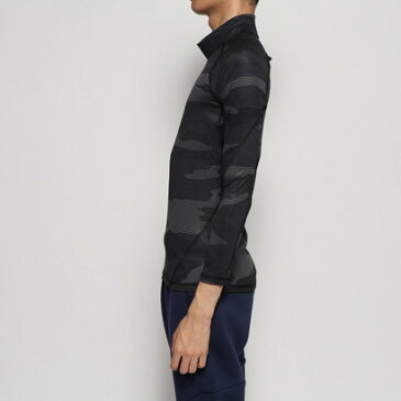 アディダス adidas メンズ フィットネス 長袖コンプレッションインナー ALPHASKIN TEAM CAMO モックネックロングスリーブTシャツ EI6862