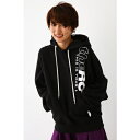 ロデオクラウンズワイドボール RODEO CROWNS WIDE BOWL LINED LOGO ビッグ パーカー (ブラック)