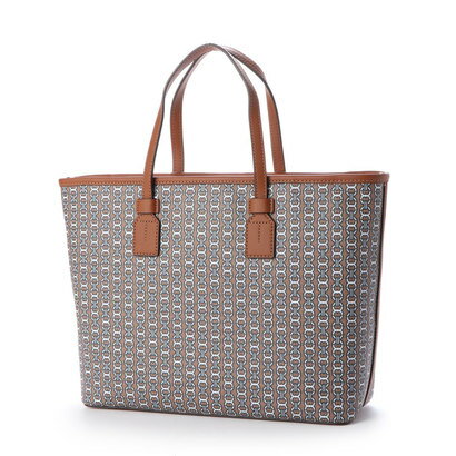 トリーバーチ TORYBURCH GEMINI LINK CANVAS SMALL TOTE （LIGHT UMBER GEMINI LINK）