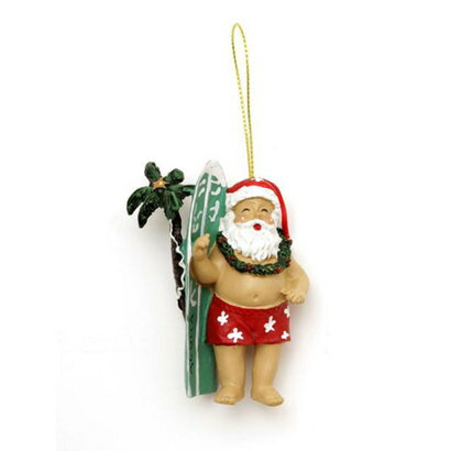 【kahiko】Hand Painted Christmas Ornament ハワイアンサンタクロース その他5