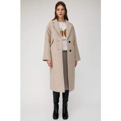 公式 マウジー Moussy Single Breasted Long Coat ライトベージュ 爆安セール