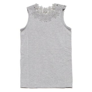 ラナン Ranan 後姿がきれい!バックレースタンクトップ (モクグレー)