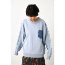 ロデオクラウンズワイドボール RODEO CROWNS WIDE BOWL スウェットコンビニット トップス (サックス)